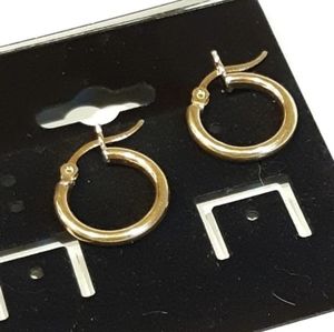 14k Yellow Gold Hoop Earrings
